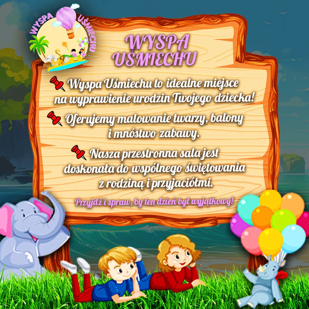 wyspa uśmiechu post social media