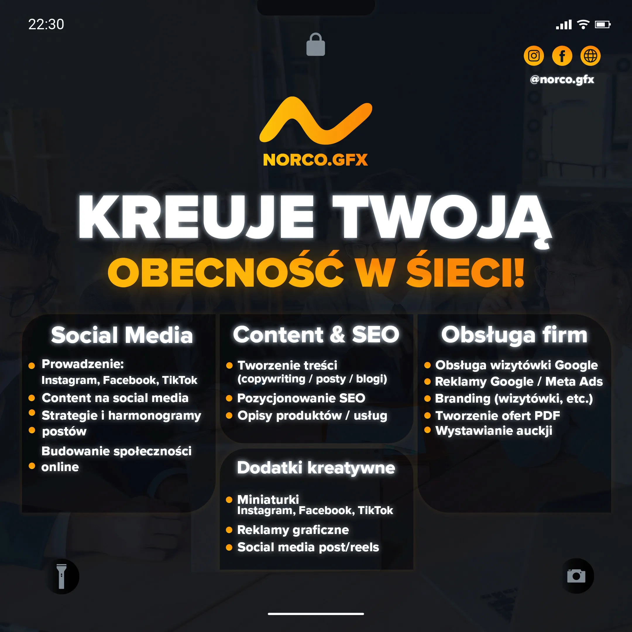 NorcoGFX post reklamowy