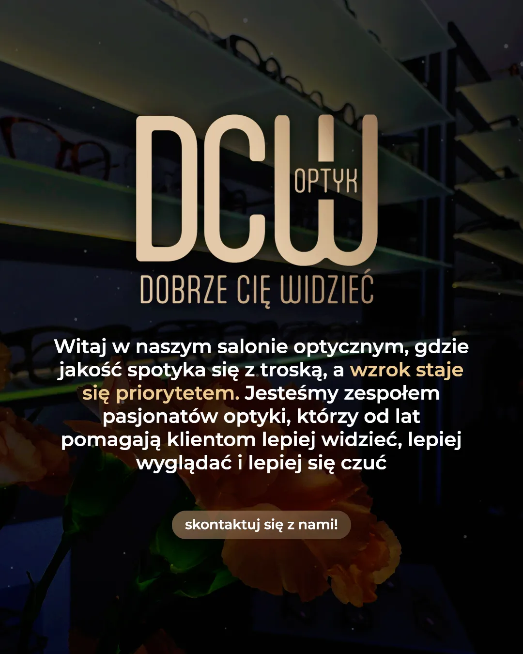 Post informacyjny – salon optyczny DCW