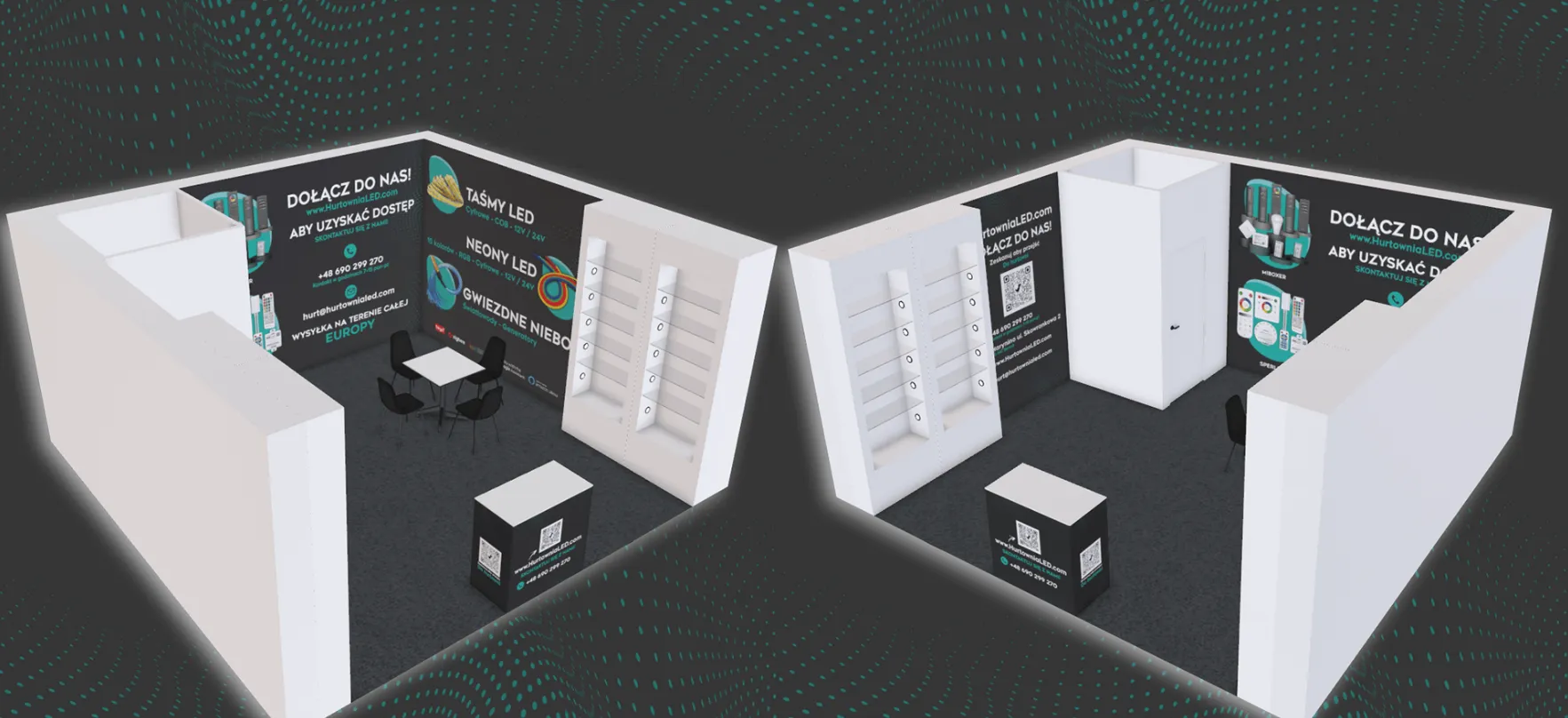 Stoisko expo media-comp prezentacja 3D
