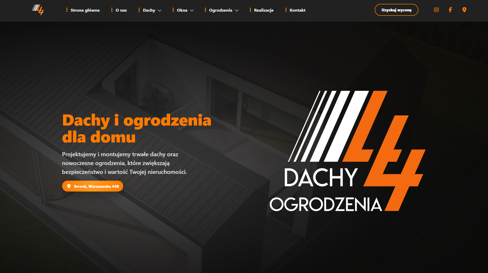 Strona internetowa dachyogrodzenia44.pl